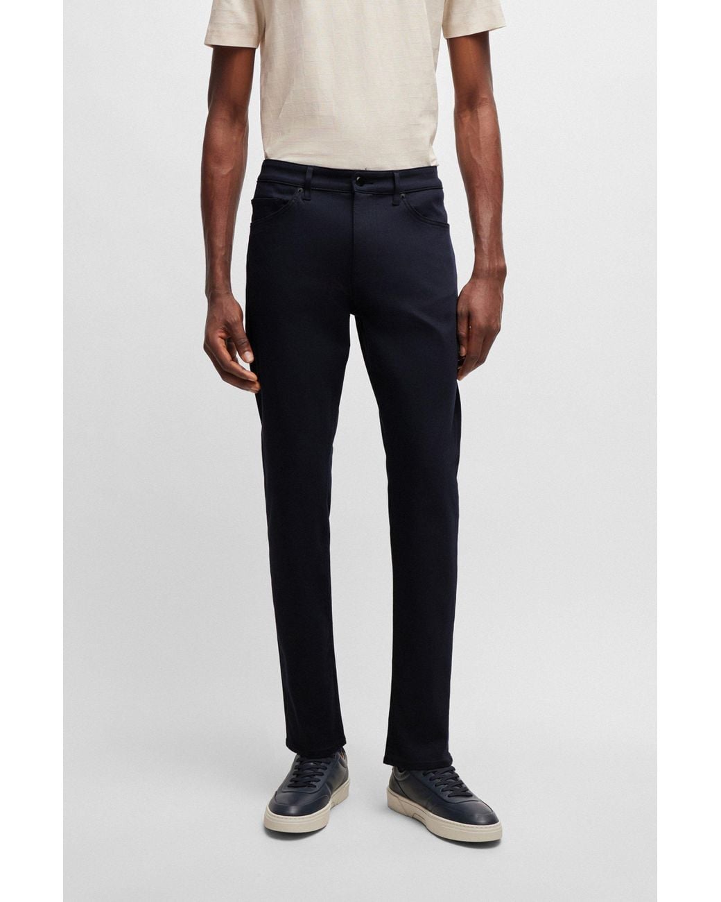 BOSS Porsche X Tapered-fit Jeans In Blue Denim for Men | Lyst