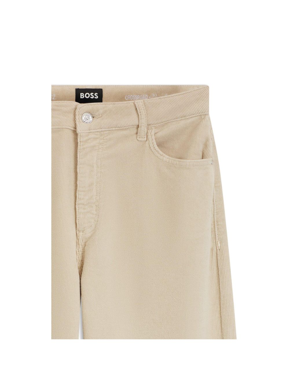 Boss Natural Wide-Leg Jeans