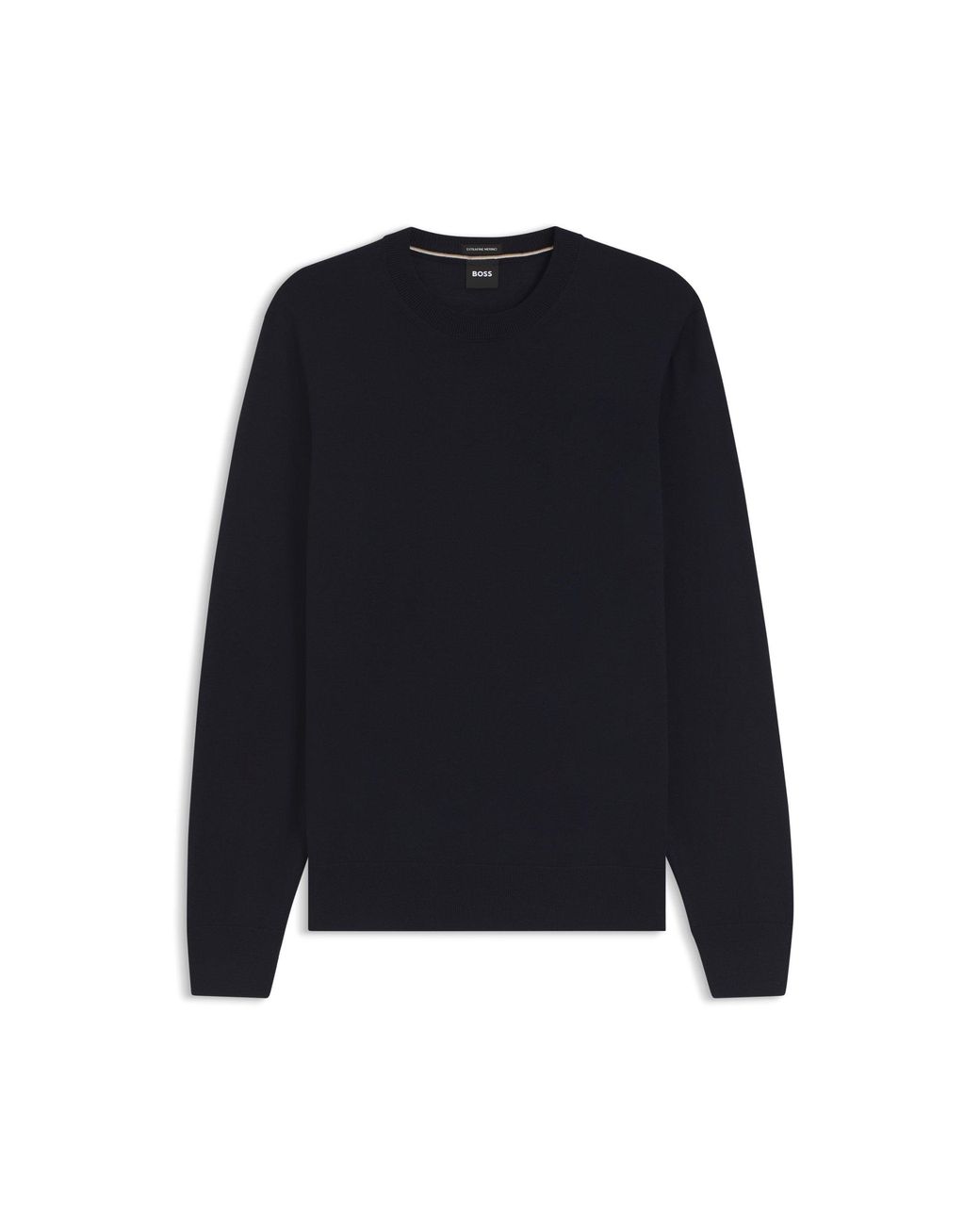 Boss Blue Merino-Wool Sweater for men