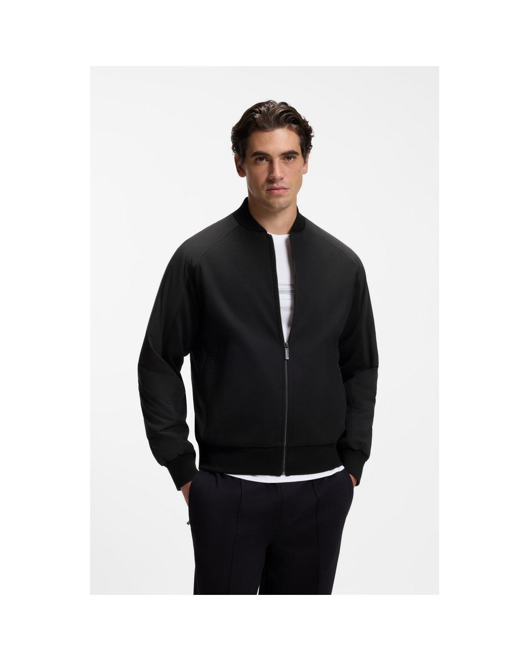 Boss Black X Aston Martin Bomber-Style Jacket for men