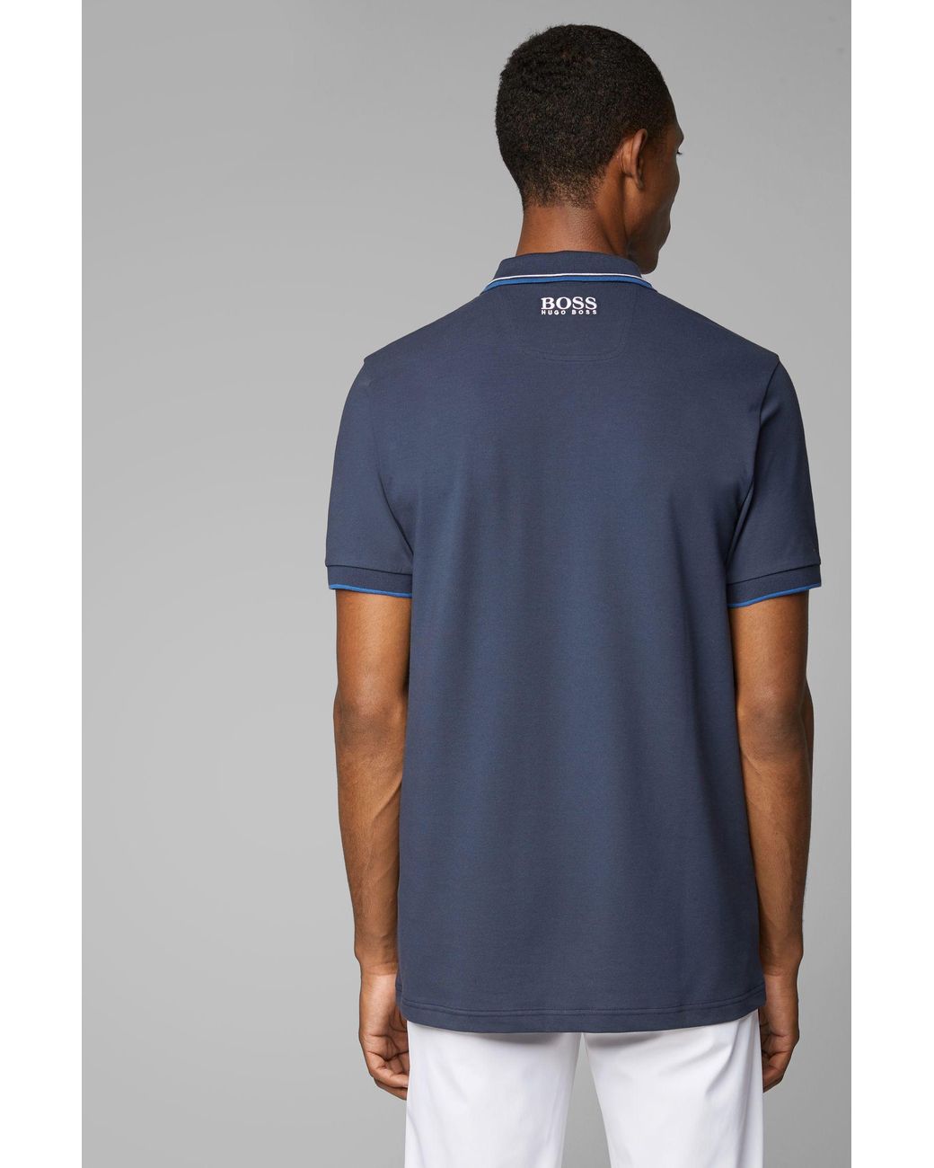 boss pique polo shirt