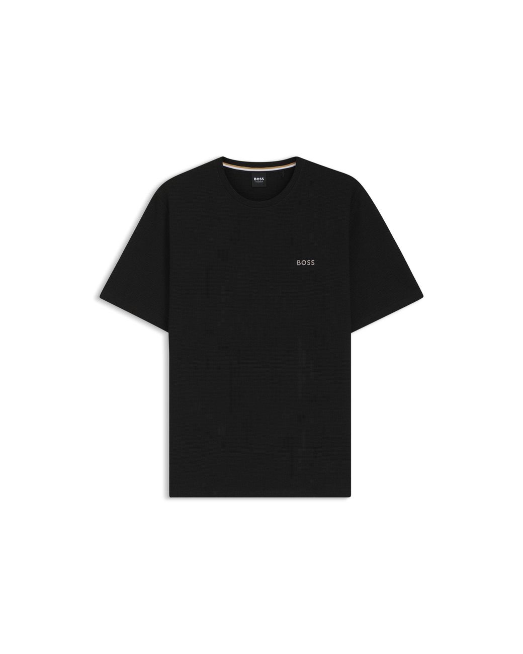 Boss Black Waffle-Knit Pyjama Top for men