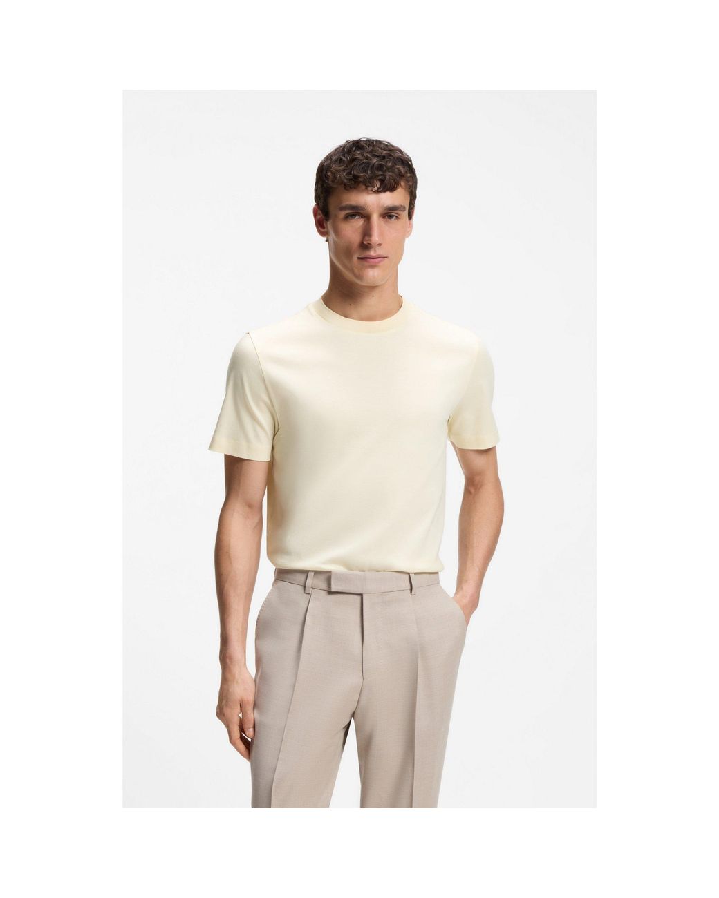 Boss Natural Crew-Neck T-Shirt for men