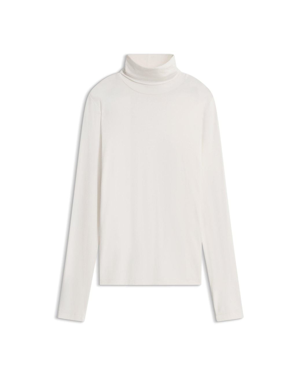 HUGO White Slim-Fit Rollneck Top