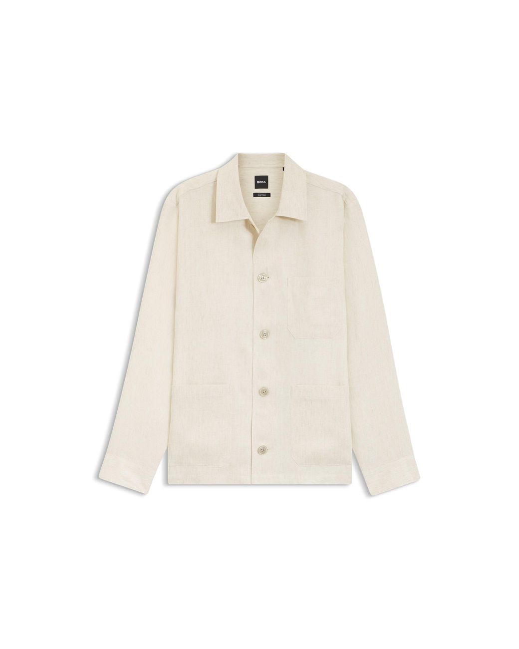 Boss Natural Relaxed-Fit Overshirt for men