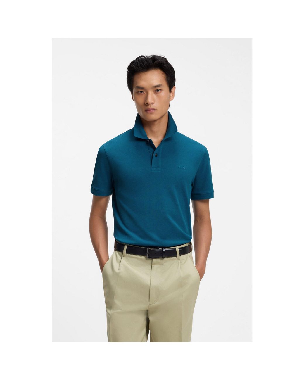 Boss Blue Versatile Polo Shirt for men
