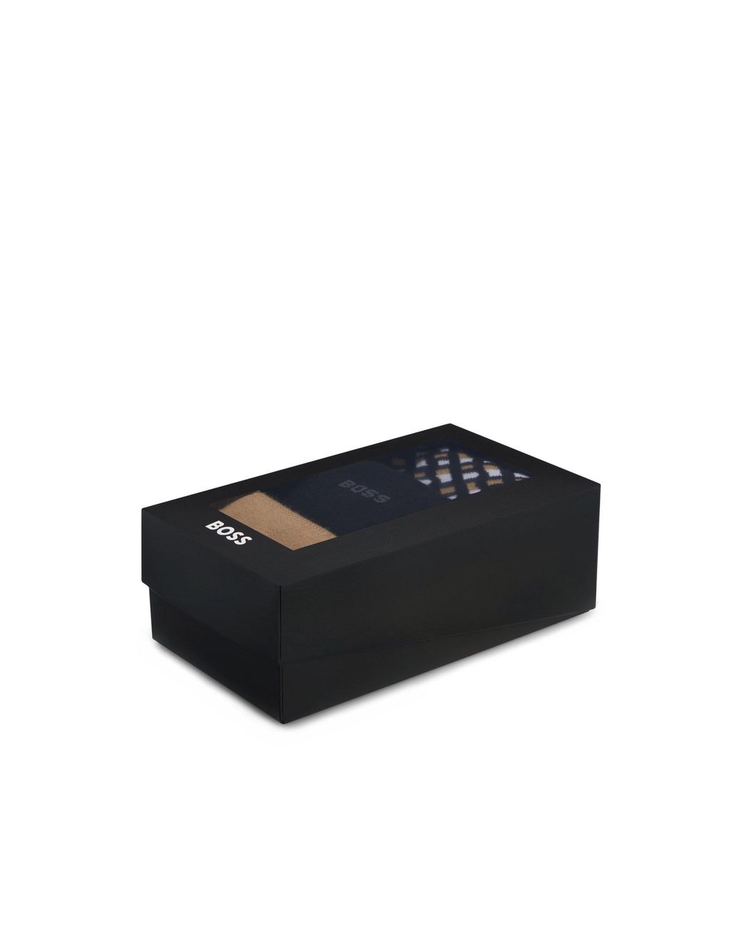 Boss Blue Gift-Boxed Three-Pack Of Regular-Length Socks for men