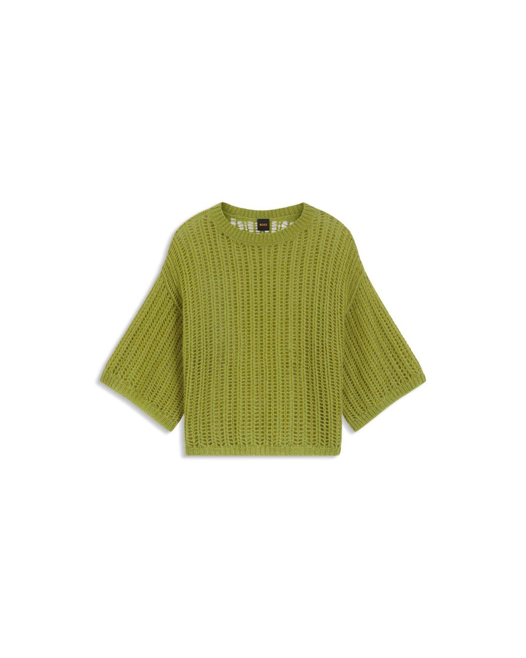 Boss Green Oversized-Fit Sweater With Open Knit