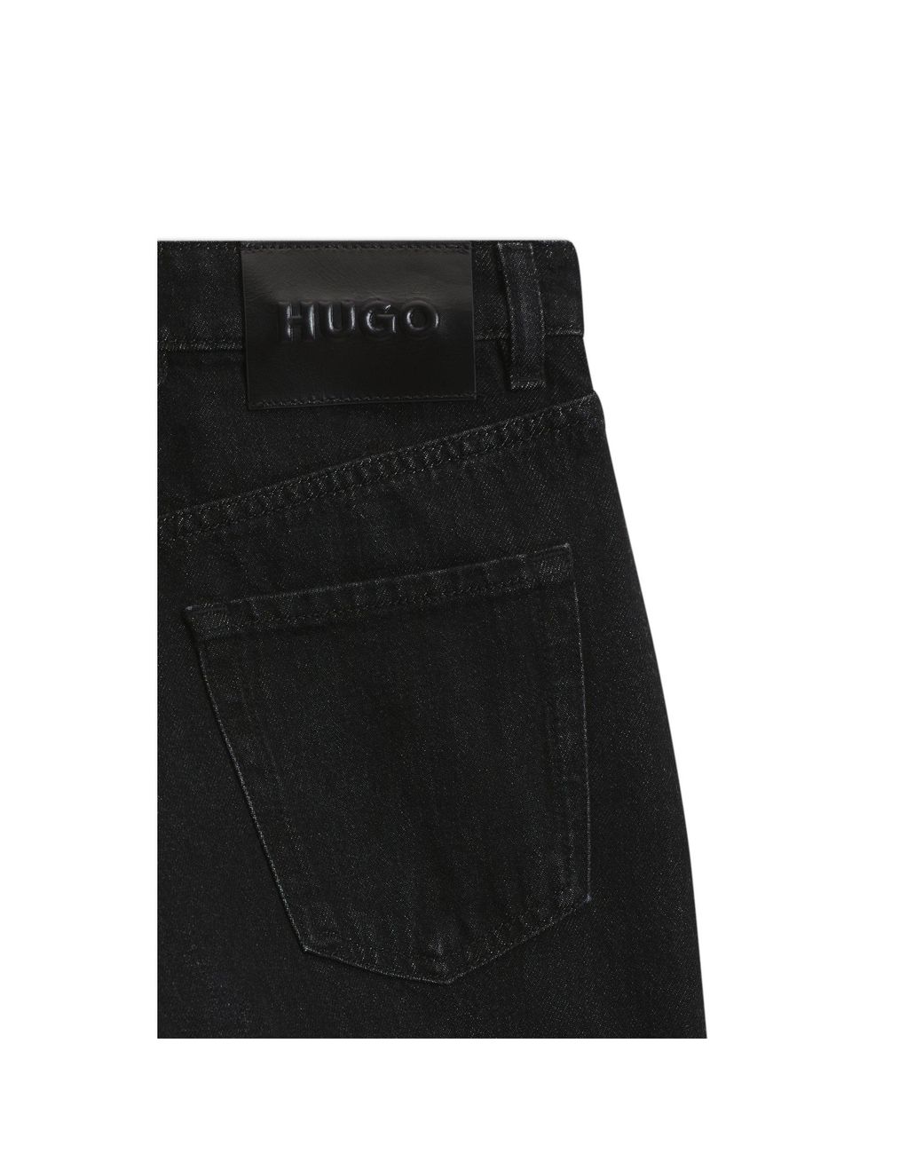 HUGO Black Straight-Fit Jeans