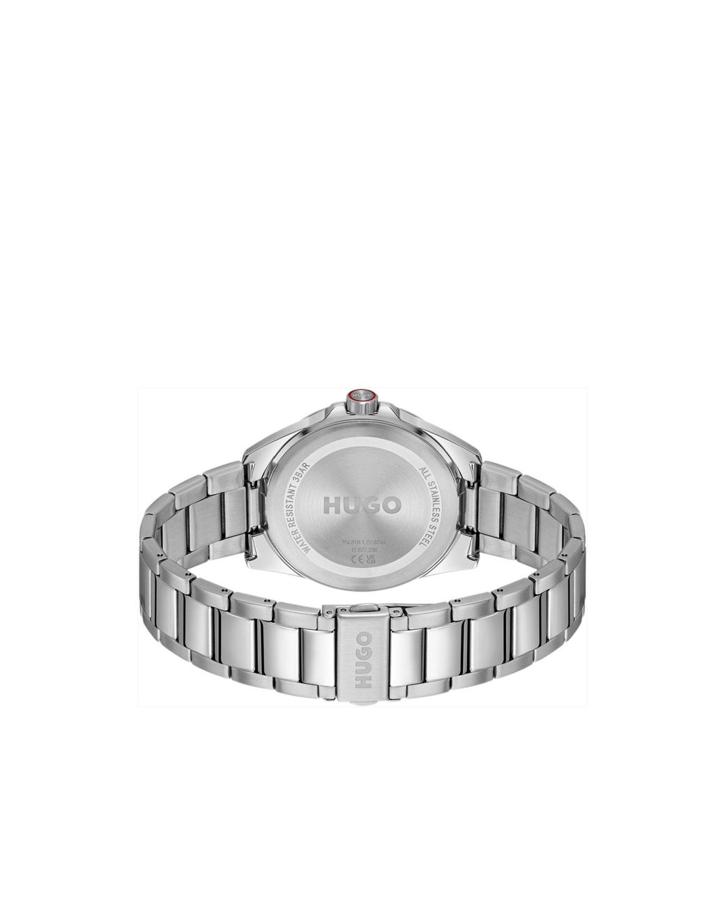 HUGO Blue Seam Stainless-Steel Watch With Textured Dial for men