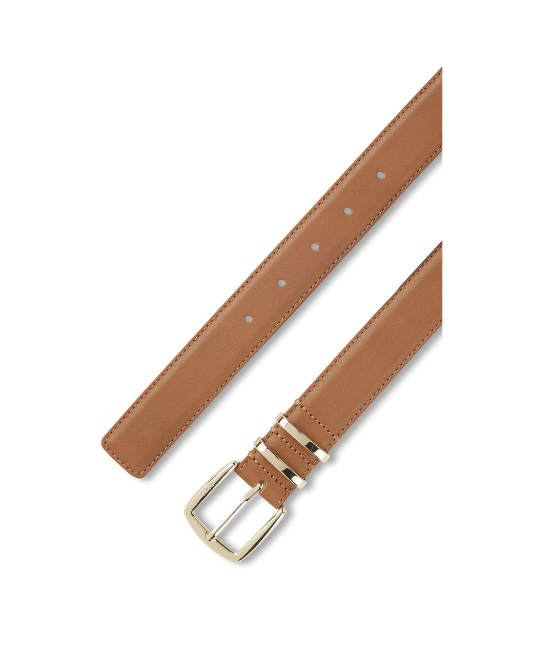 Boss Brown Italian-Leather Belt