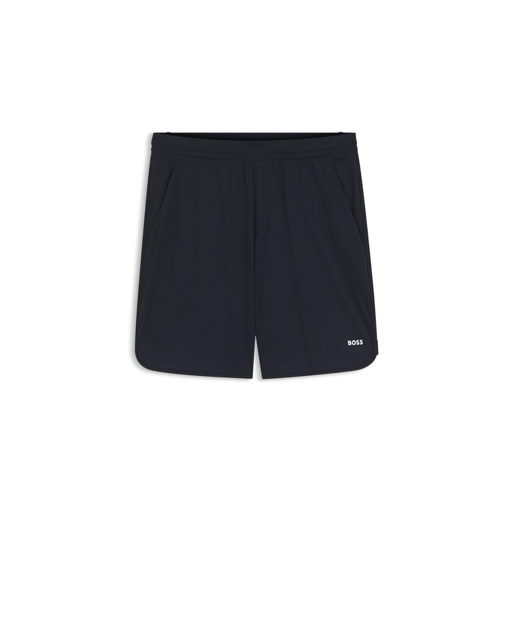 Boss Blue Active Stretch-Fabric Shorts With Mesh Pocket Bags for men