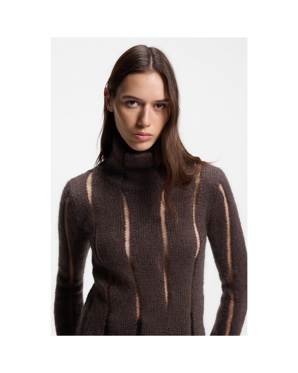 Boss Black Mohair-Blend Sweater
