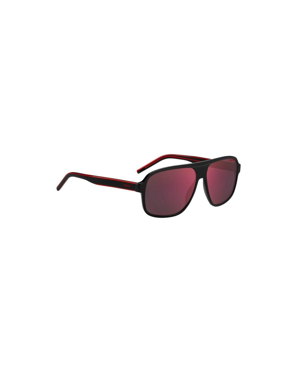 HUGO Brown Acetate Sunglasses With Shaded Lenses for men