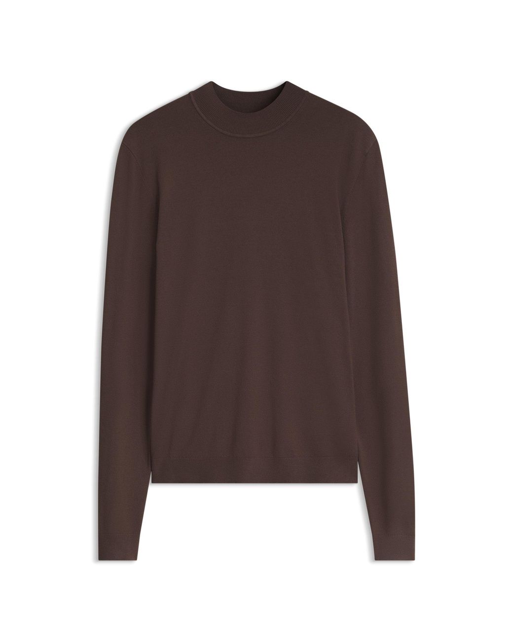 HUGO Brown Slim-Fit Sweater With High Neckline for men