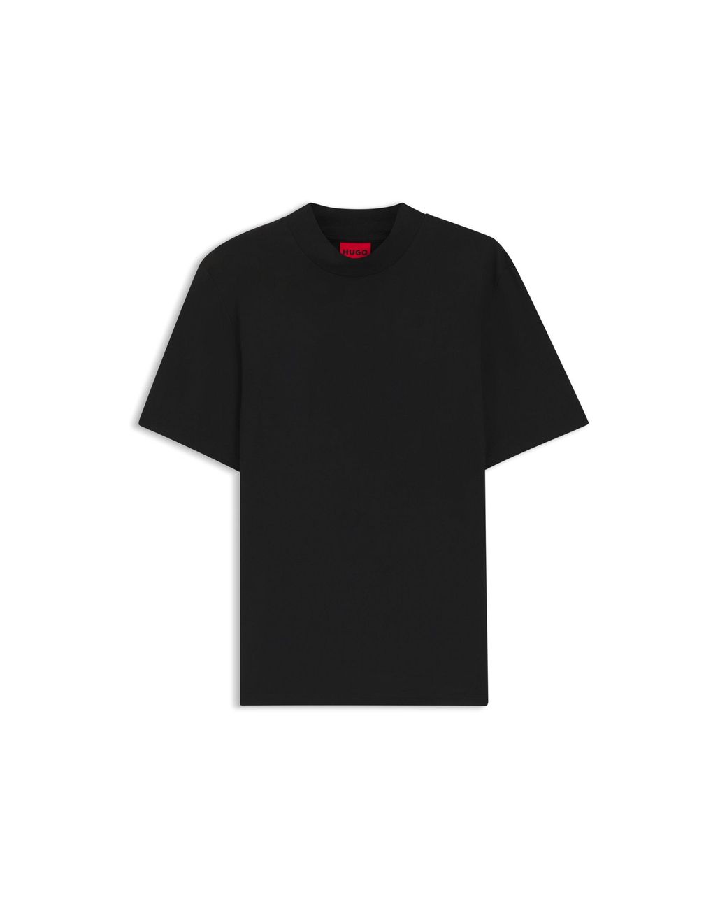 HUGO Black Stretch-Cotton T-Shirt for men
