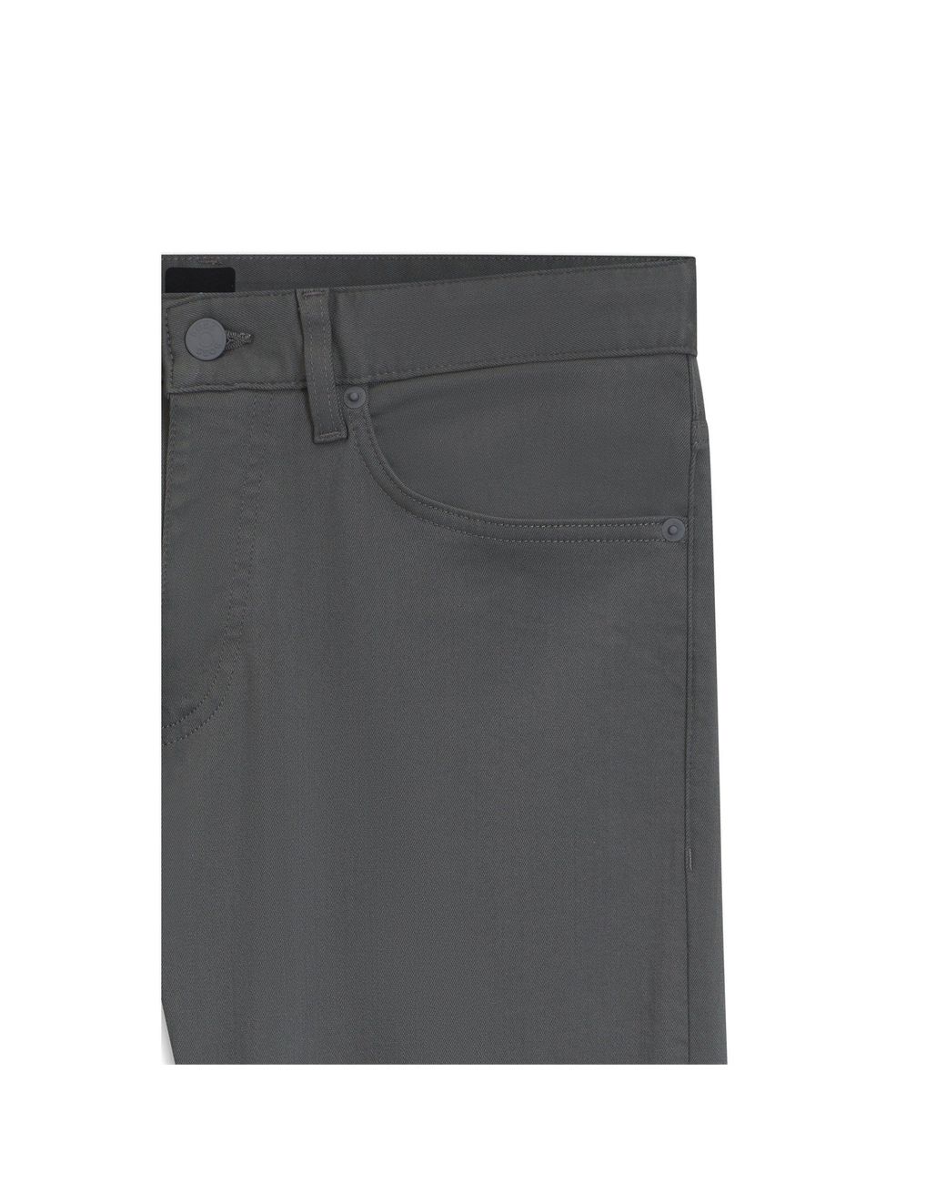 Boss Gray Delaware Slim-Fit Trousers for men