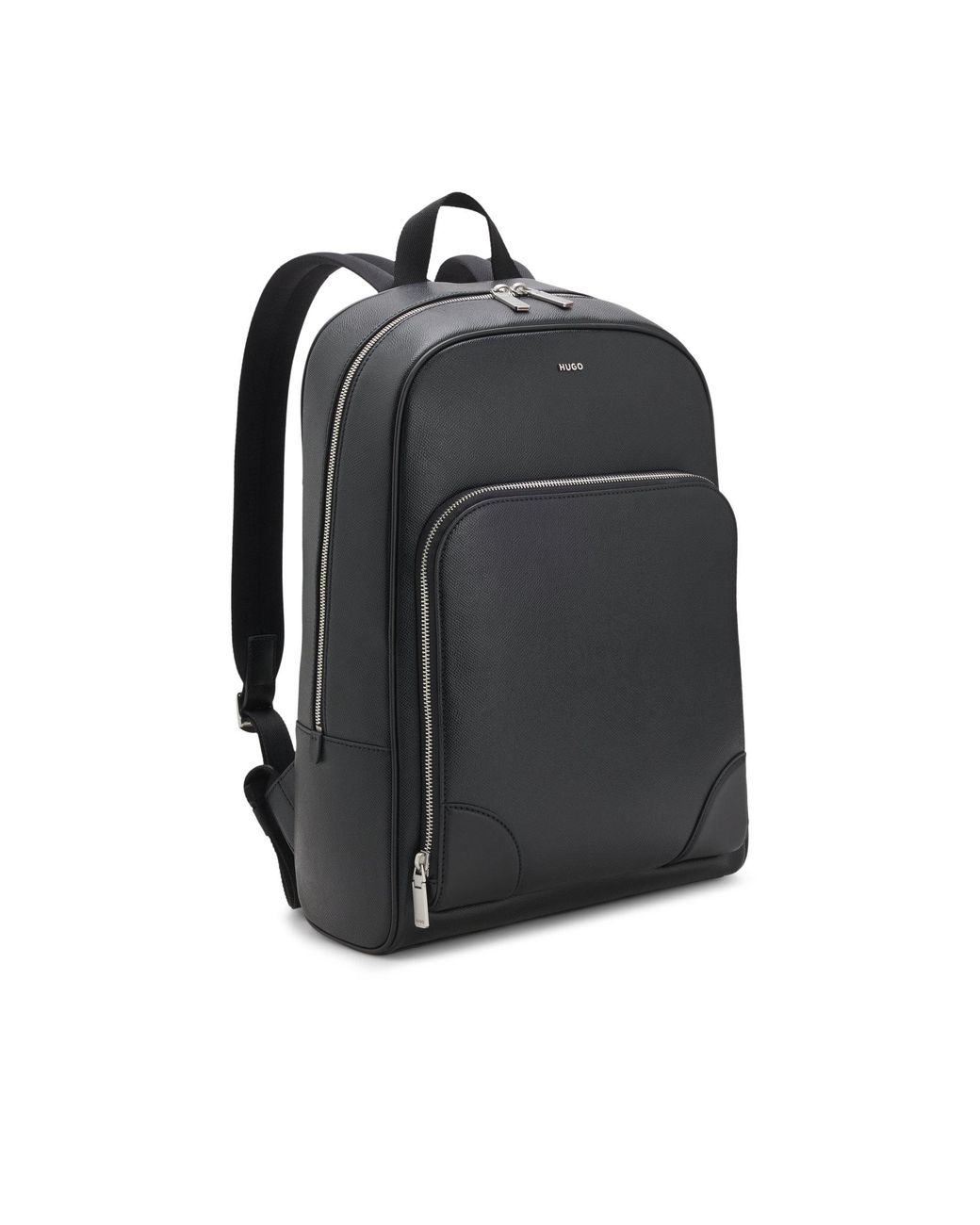 HUGO Black Backpack With-Tone Trims for men