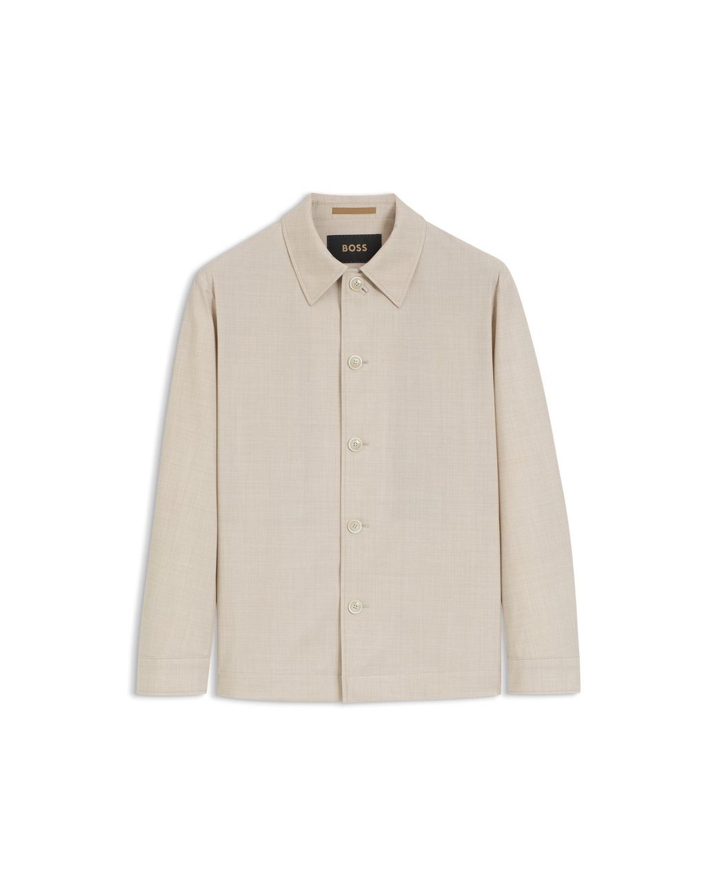 Boss Natural Relaxed-Fit Overshirt for men