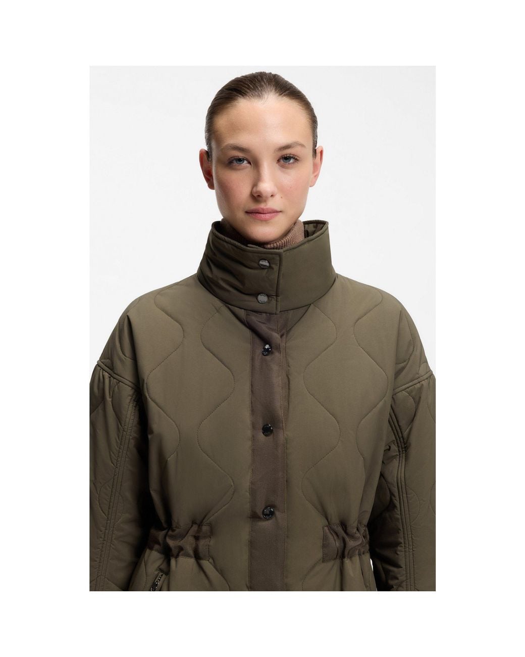 Boss Green Equestrian Quilted Coat
