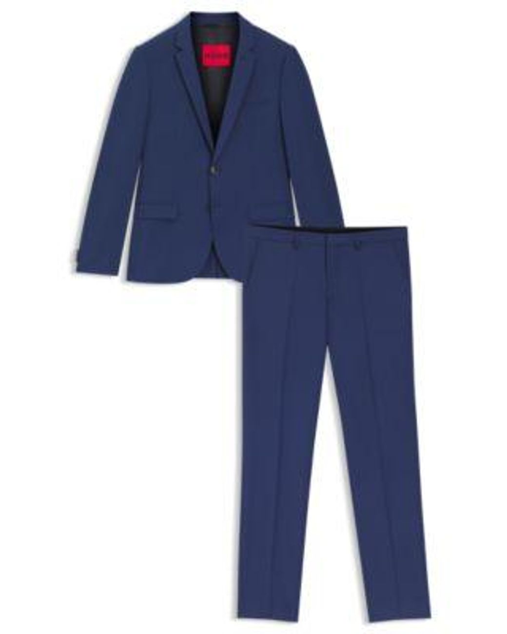 Costume Extra Slim en laine mélangée HUGO pour homme en coloris Blue