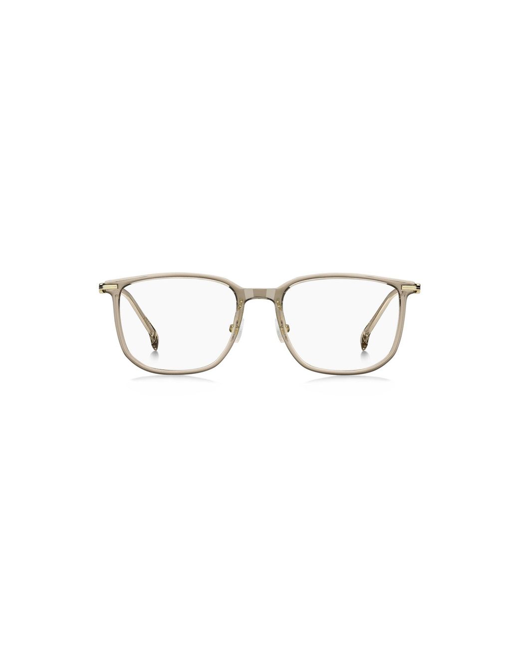 Boss Metallic Acetate Optical Frames With-Tone Temples for men
