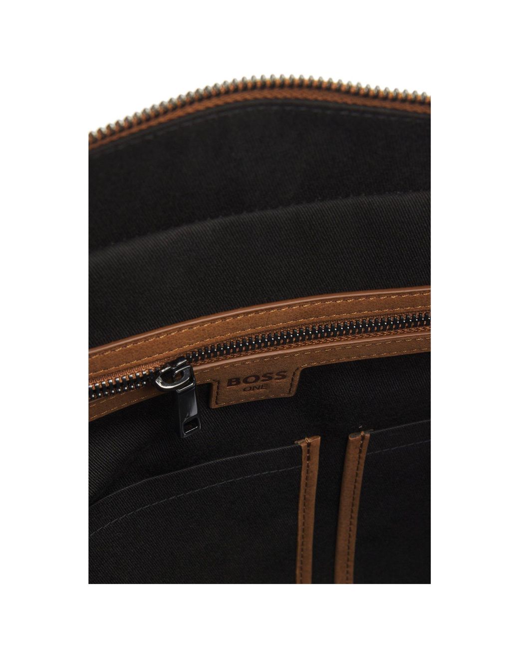Boss Metallic Canvas Holdall With Leather Trims for men