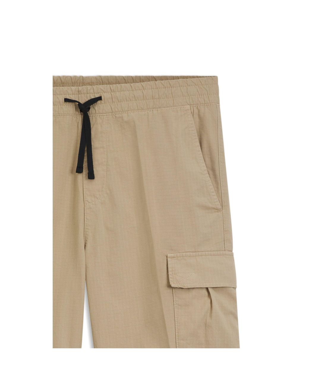 HUGO Natural Relaxed-Fit Cargo Trousers for men