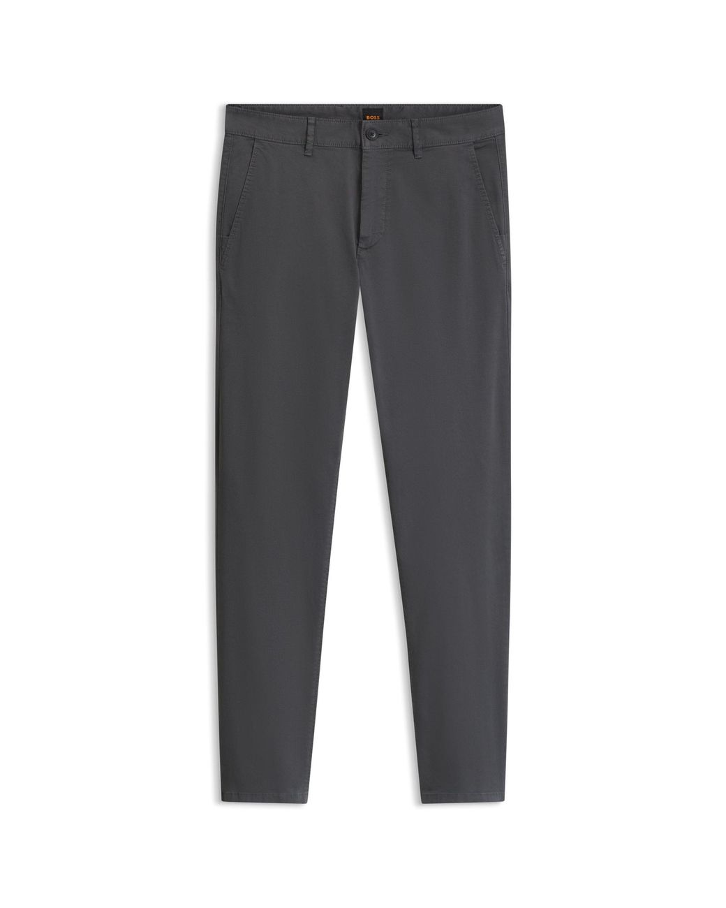 Boss Gray Slim-Fit Chinos for men