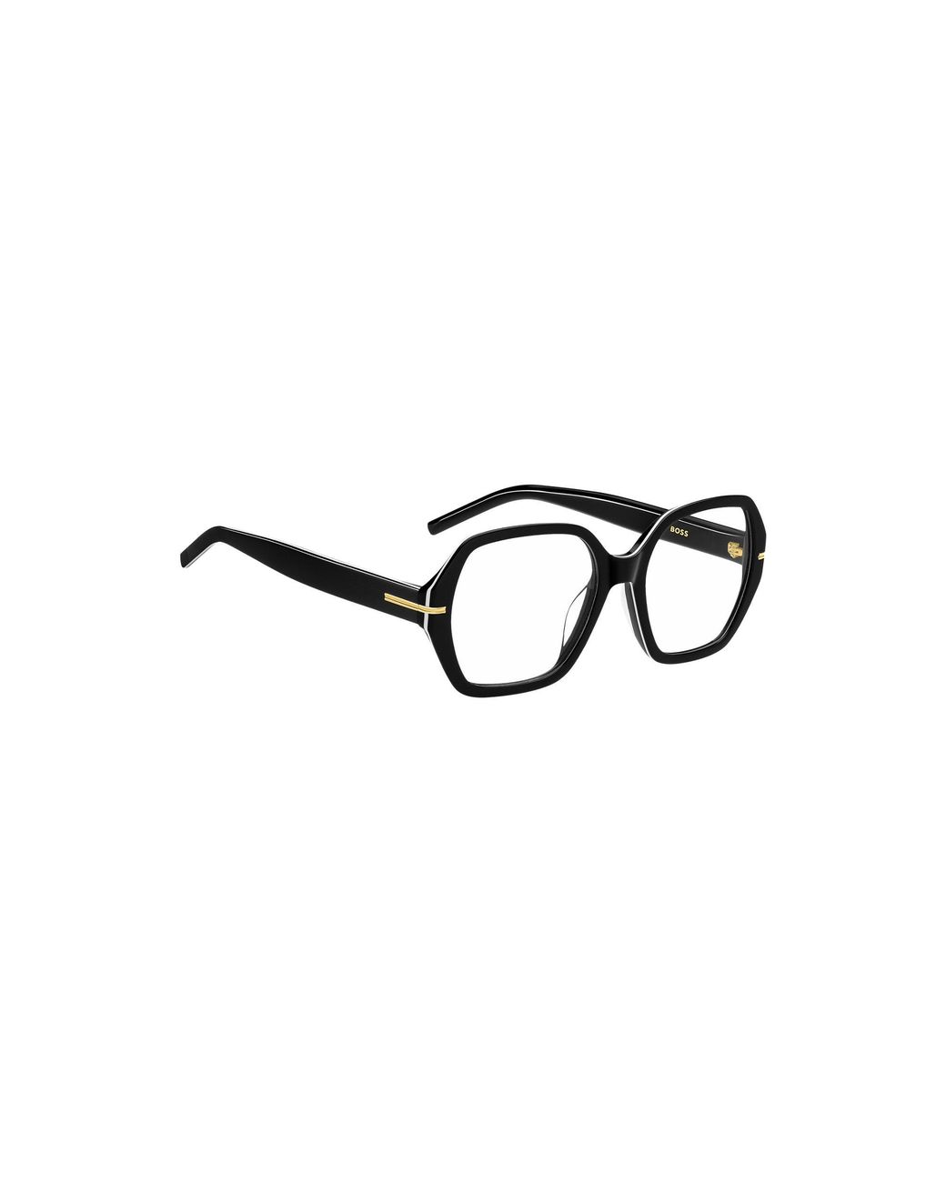 Boss Black Acetate Optical Frames With Trims
