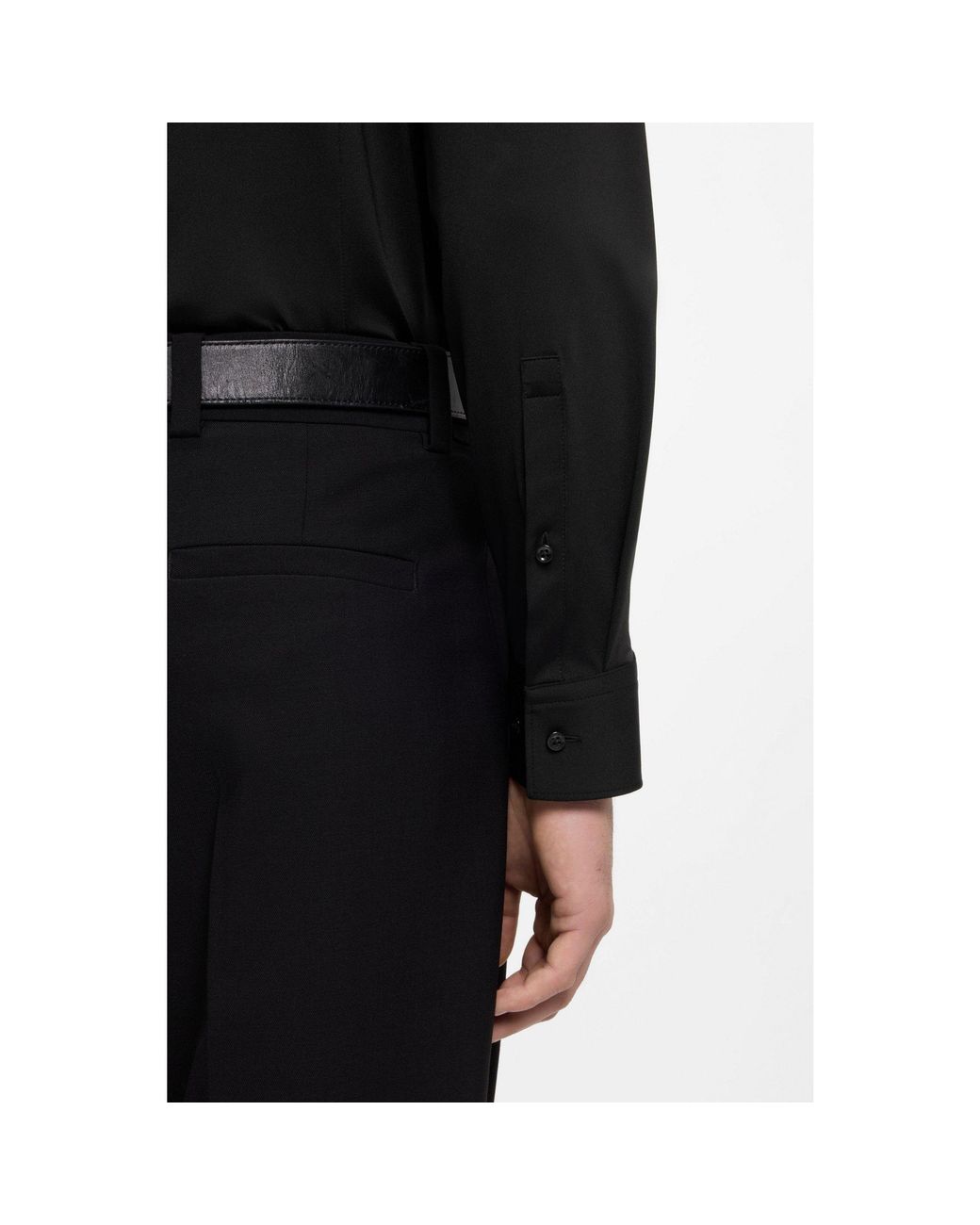 HUGO Black Slim-Fit Shirt for men