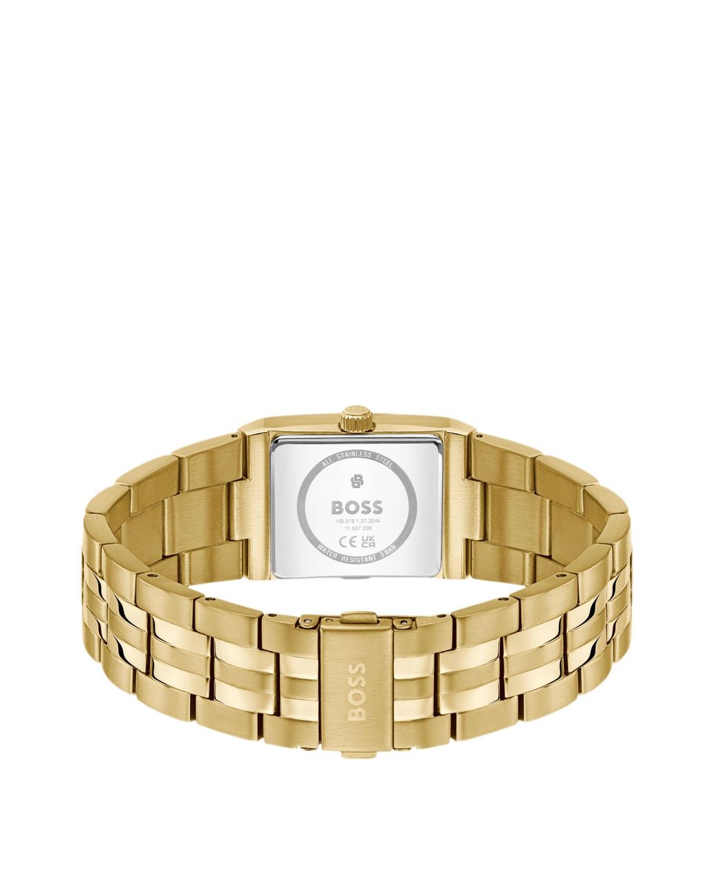 Boss Strivo-Horloge Met Streepdetail in het Metallic voor heren