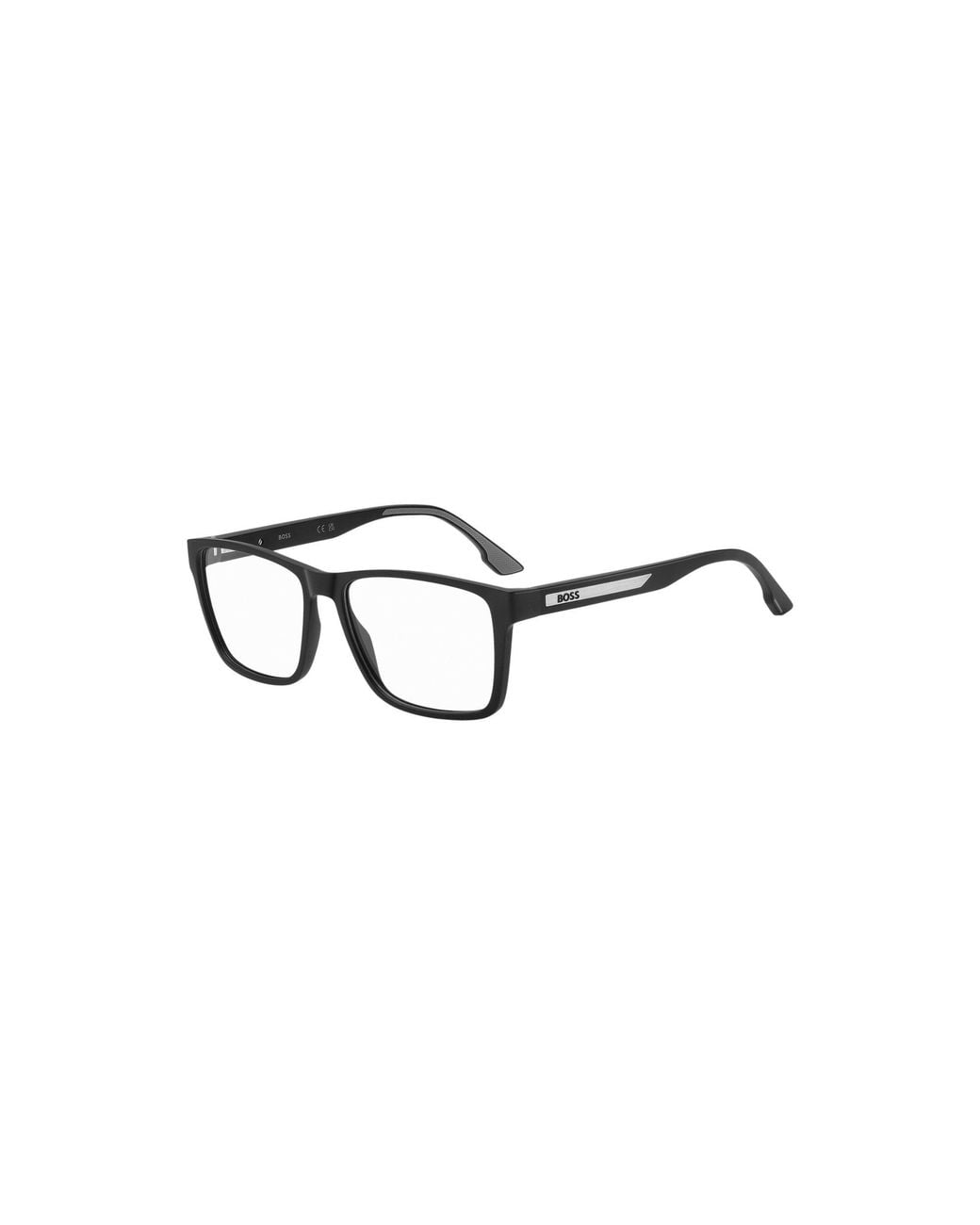 Boss Black Matte- Optical Frames With Logo Plaque for men