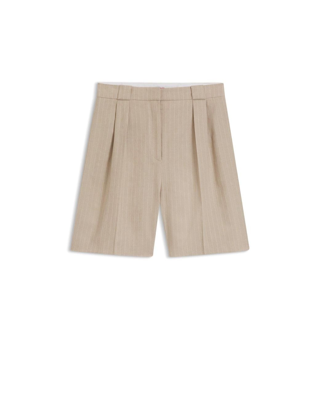 HUGO Natural Relaxed-Fit Shorts