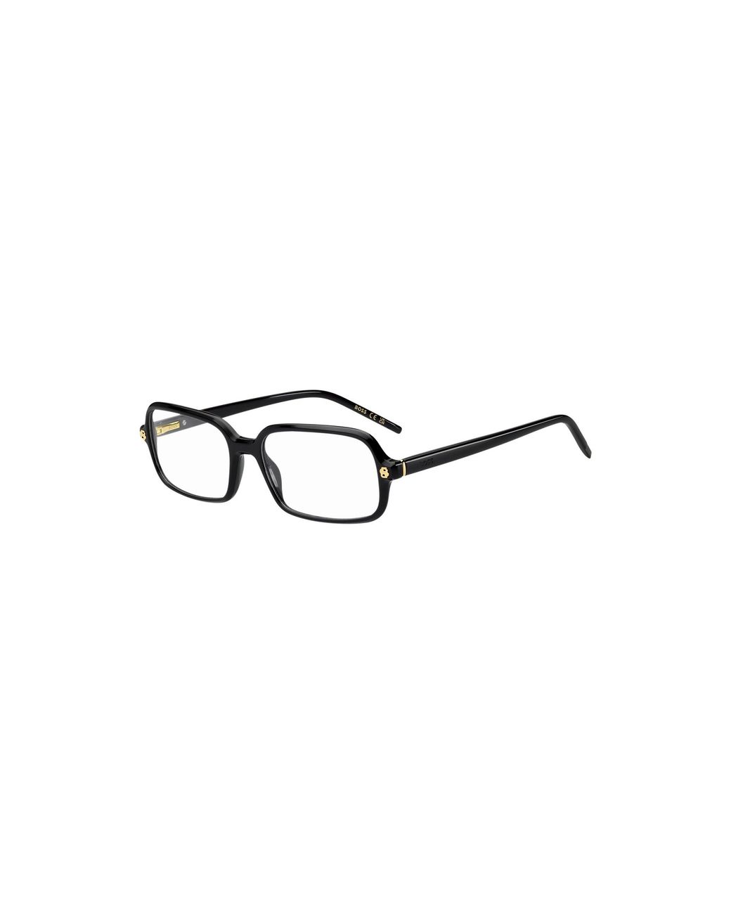 Boss Black Acetate Optical Frames With Rose--Tone Trims