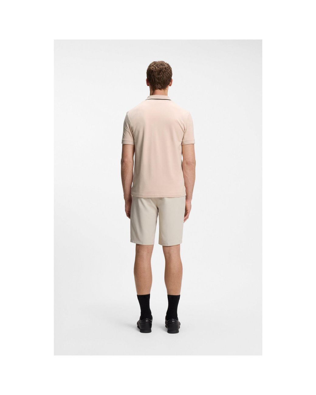 Boss Natural Active Slim-Fit Polo Shirt for men