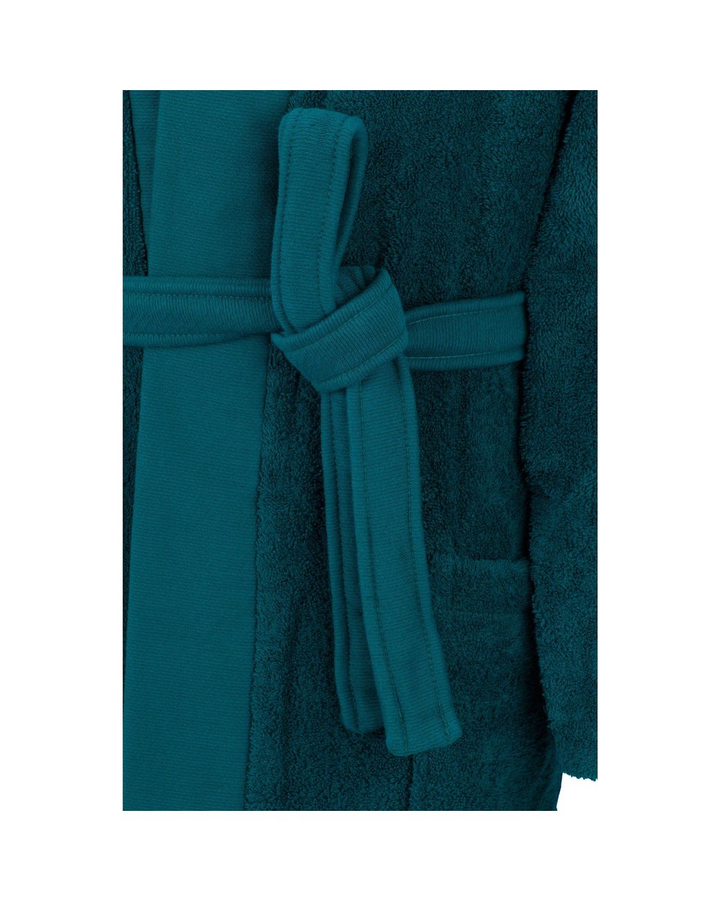 Boss Blue Logo-Lapel Dressing Gown