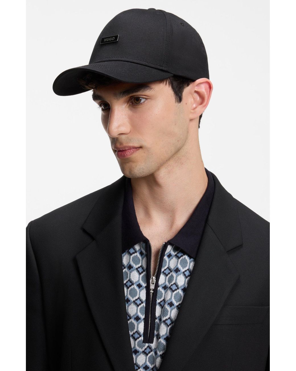 HUGO Cap Aus Baumwolle in Black für Herren
