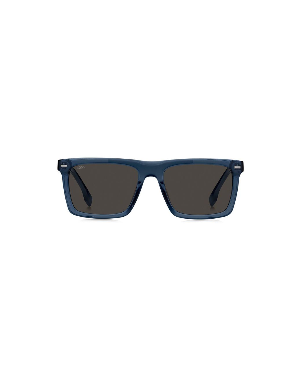 Boss Blue Acetate Sunglasses With Patterned Carbon-Fibre Temples for men