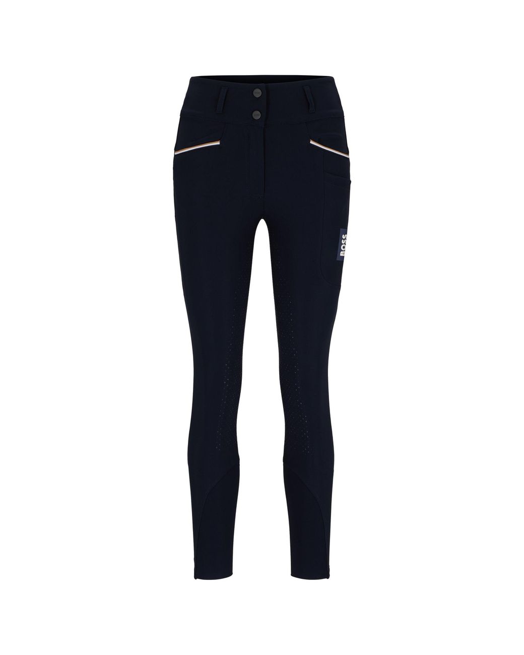Boss Blue Equestrian Full-Grip Breeches With Phone Pocket