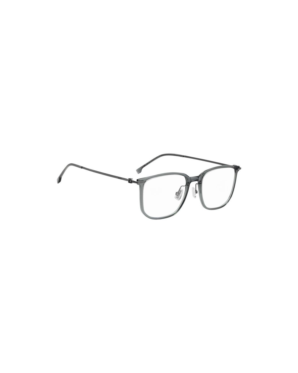 Boss Metallic Titanium Optical Frames With Lasered Logo for men