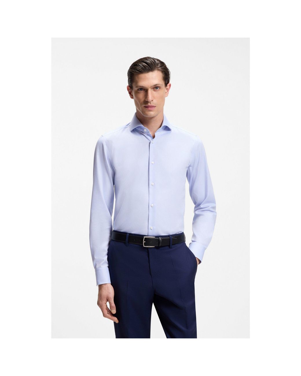 Boss Blue One Slim-Fit Shirt for men