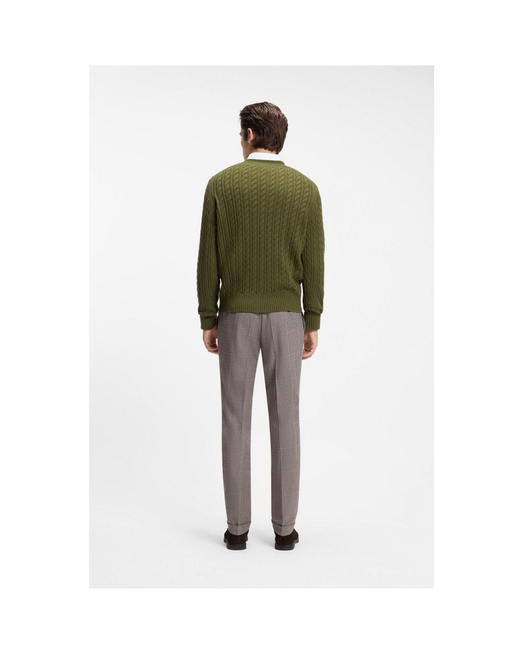 Boss Green Cable-Knit Sweater for men