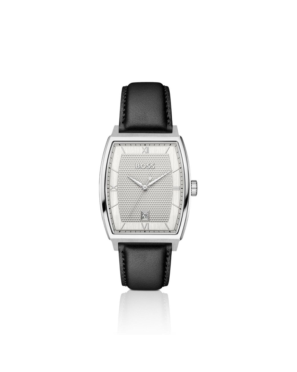 Boss Gray Principle Ark Watch With- Textured Dial for men