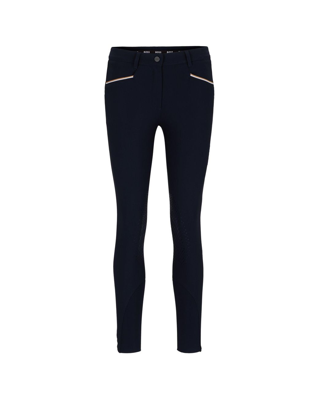 Boss Blue Equestrian Breeches With Knee Grips