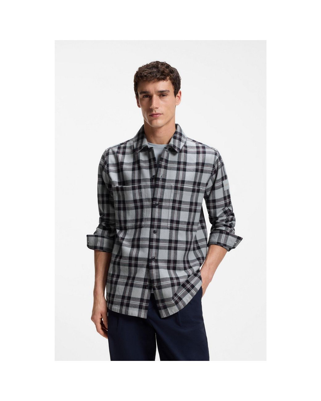 Boss Black Oversized-Fit Shirt for men