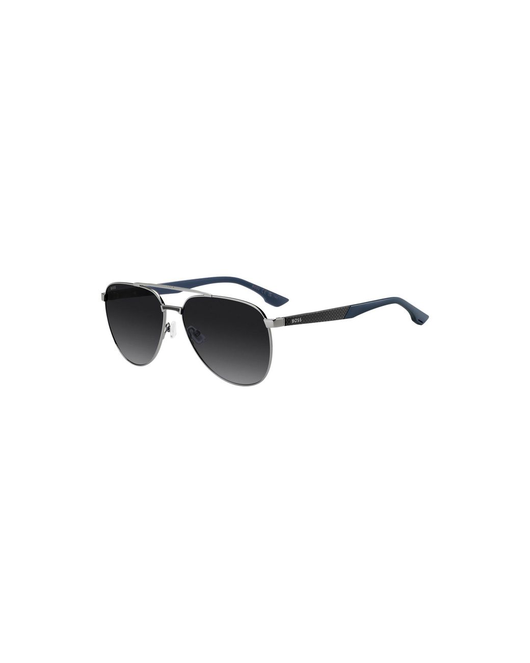 Boss Black Double-Bridge Sunglasses With Carbon-Fibre Temples for men