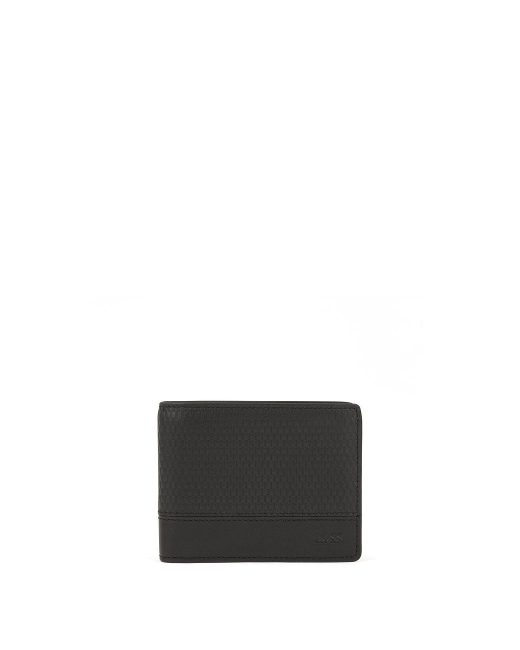 Lyst BOSS Billfold Wallet In Italian Leather With Perforated