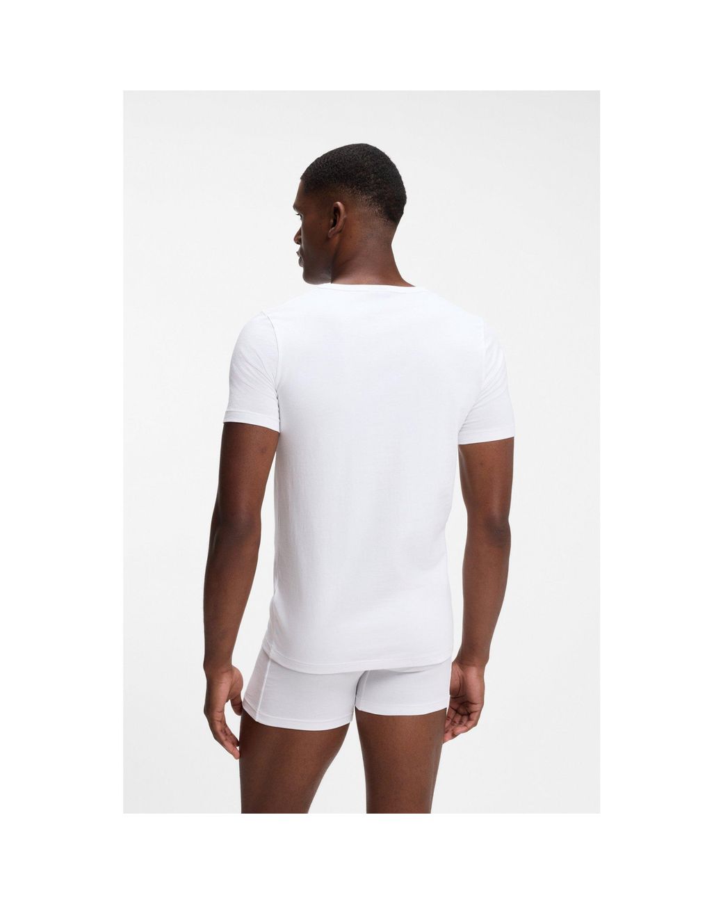 Boss White Two-Pack Of Underwear T-Shirts for men