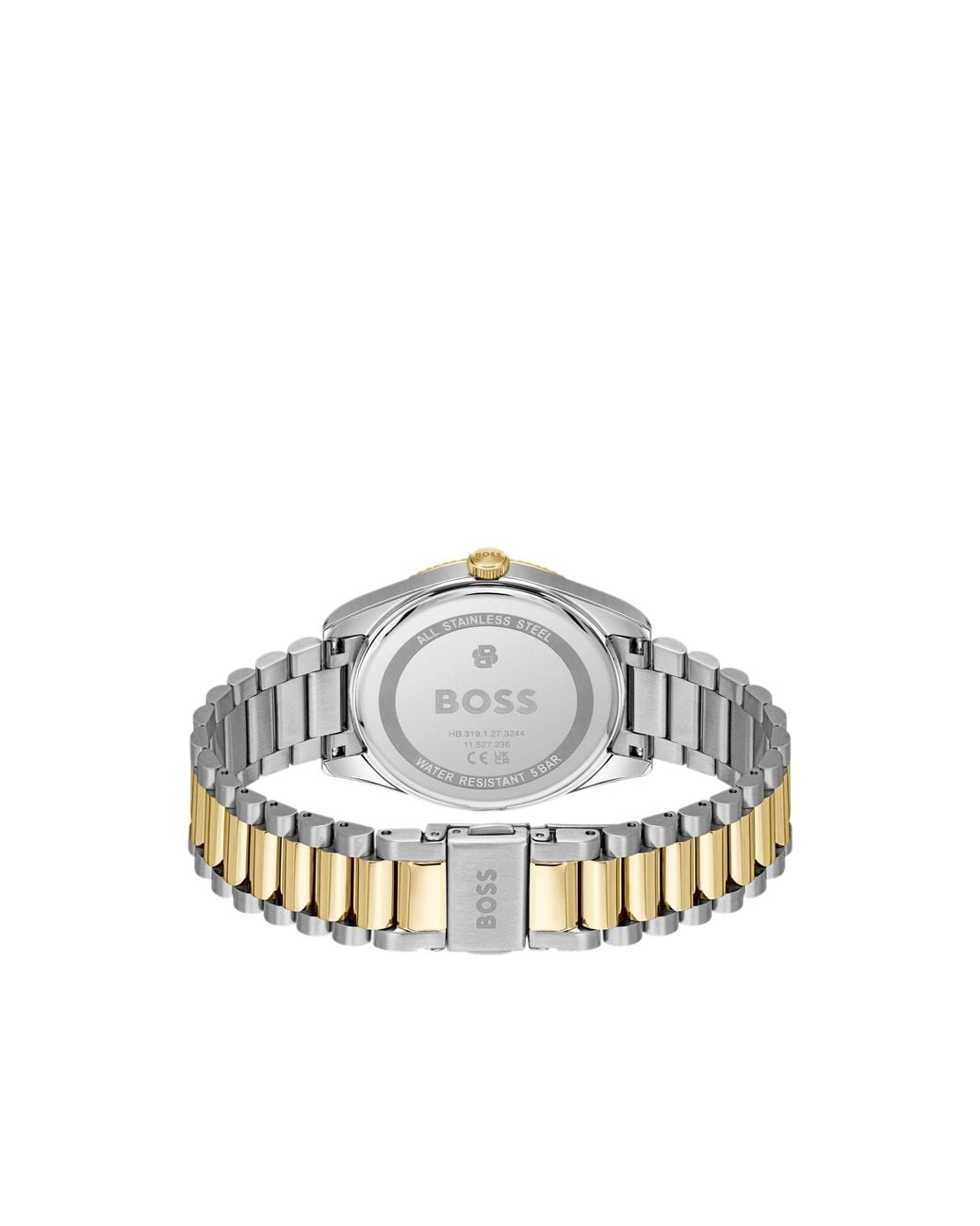 Boss Metallic Cheswick Two-Tone Watch With Fluted Bezel for men